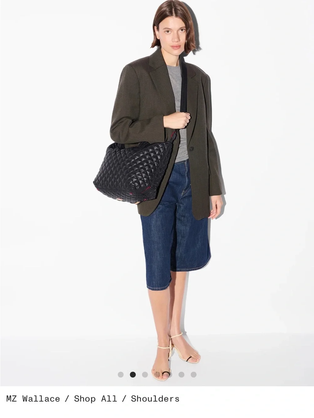 MZ Wallace Black Sutton Crossbody Shoulder Bag w/ luggage sleeve!! - Picture 5 of 9
